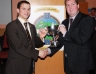 Niall Kearney presents Michael Hasson North Antrim Junior Hurling Feis Trophy
